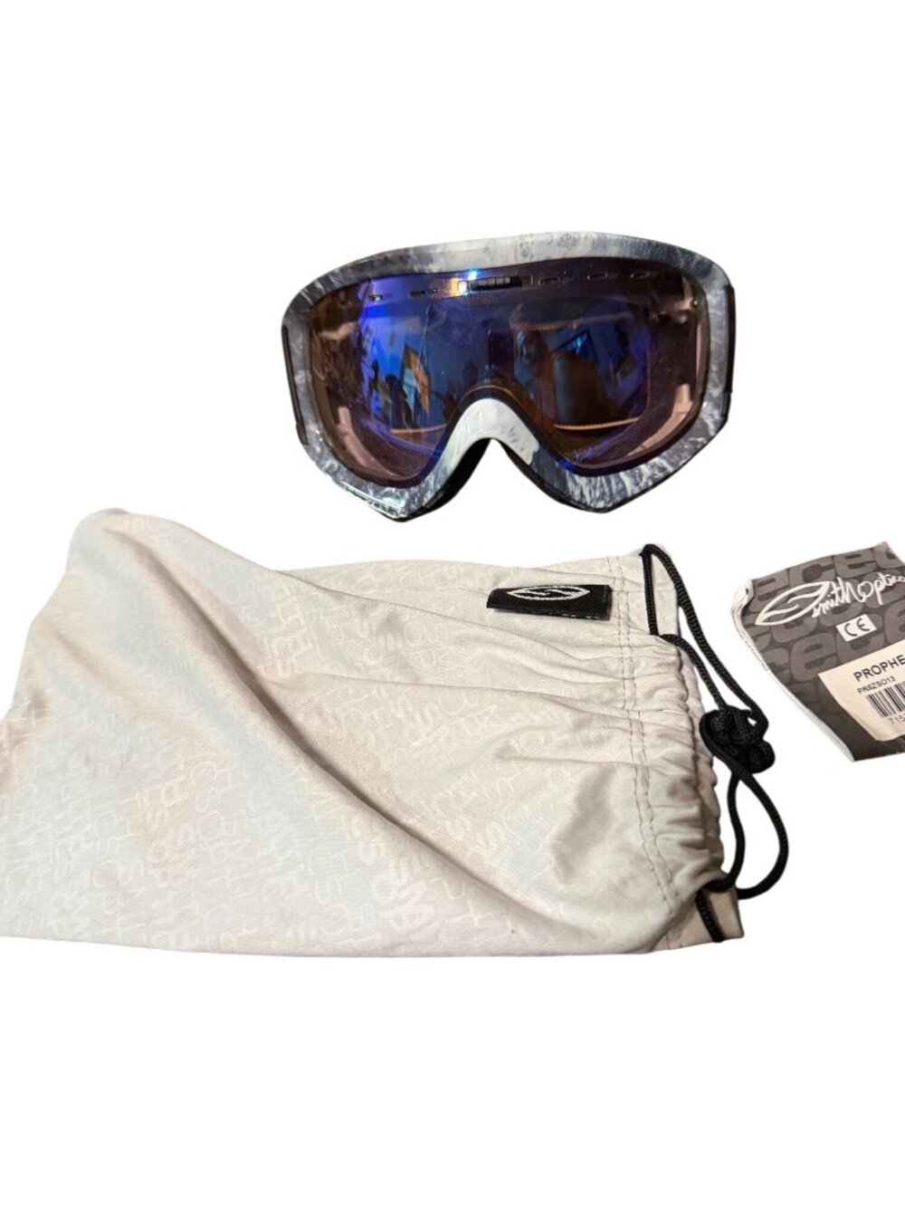 Smith Optics Prophecy Snow Goggles With Blue Mirror Lens & Bag